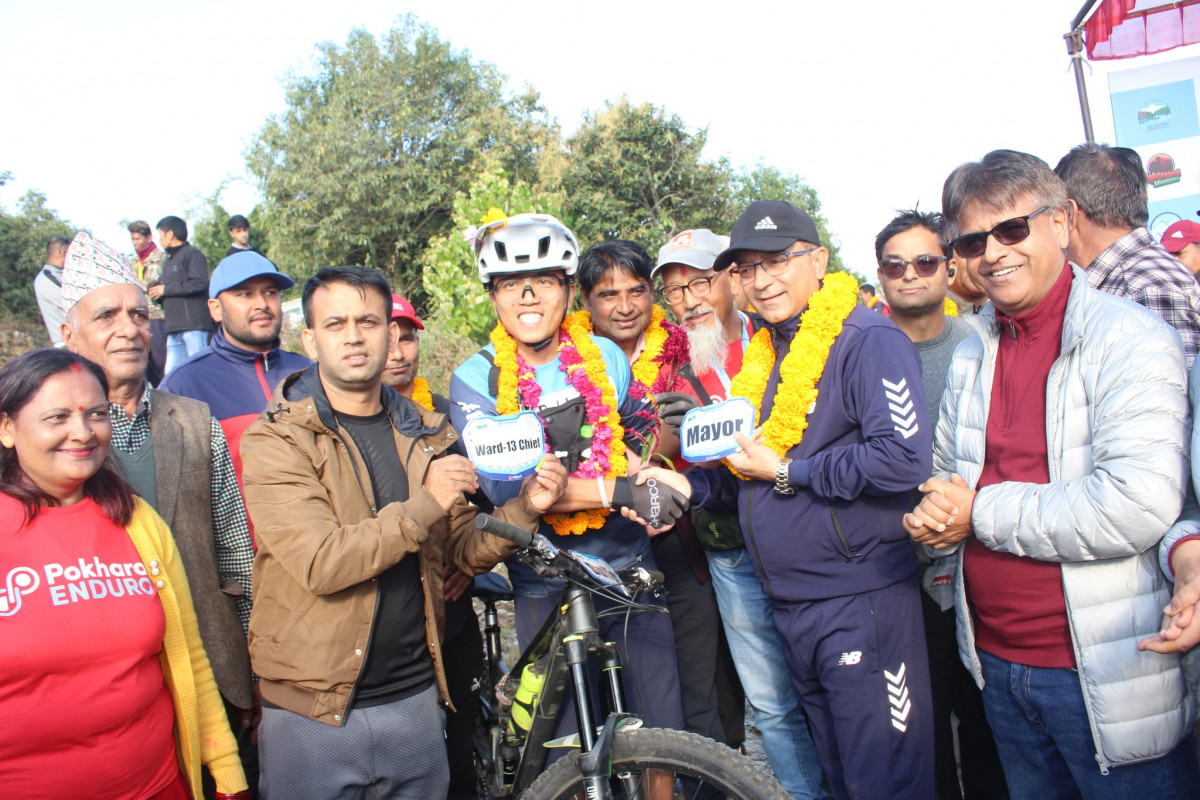 पोखरामा सुरु भयो ‘एन्डुरो अन्तर्राष्ट्रिय माउन्टेन बाइक’ प्रतियोगिता