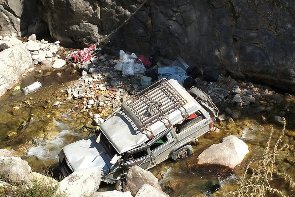 कालिकोटमा जीप दुर्घटना, दुई जनाको मृत्यु