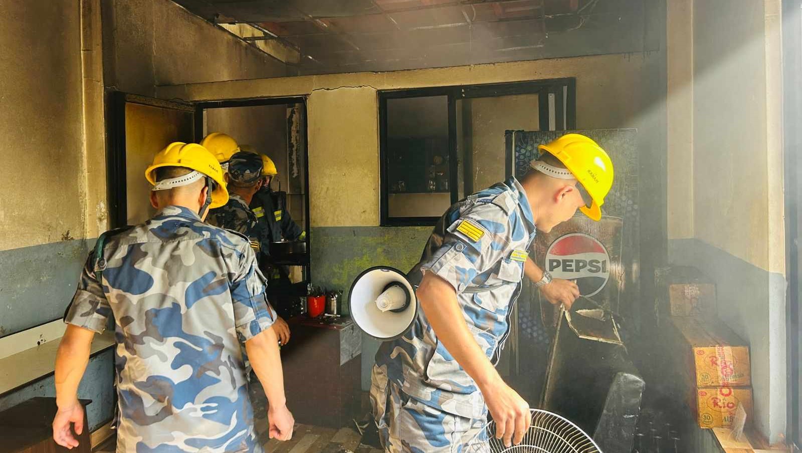ग्यास लिक हुँदा सिग्मा कलेजको क्यान्टिनमा आगलागी