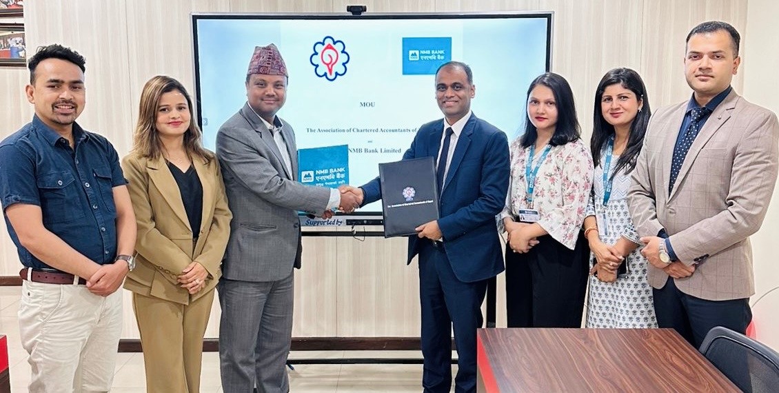 चार्टर्ड एकाउन्टेन्टलाई विशेष वित्तीय सेवा दिन एनएमबि बैंक र एक्यानबीच सम्झौता