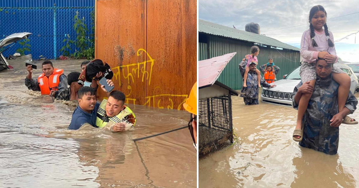 उपत्यकाको विभिन्न ठाउँमा डुवानमा परेकाहरूको यसरी भइरहेछ उद्धार (तस्बिरहरू)