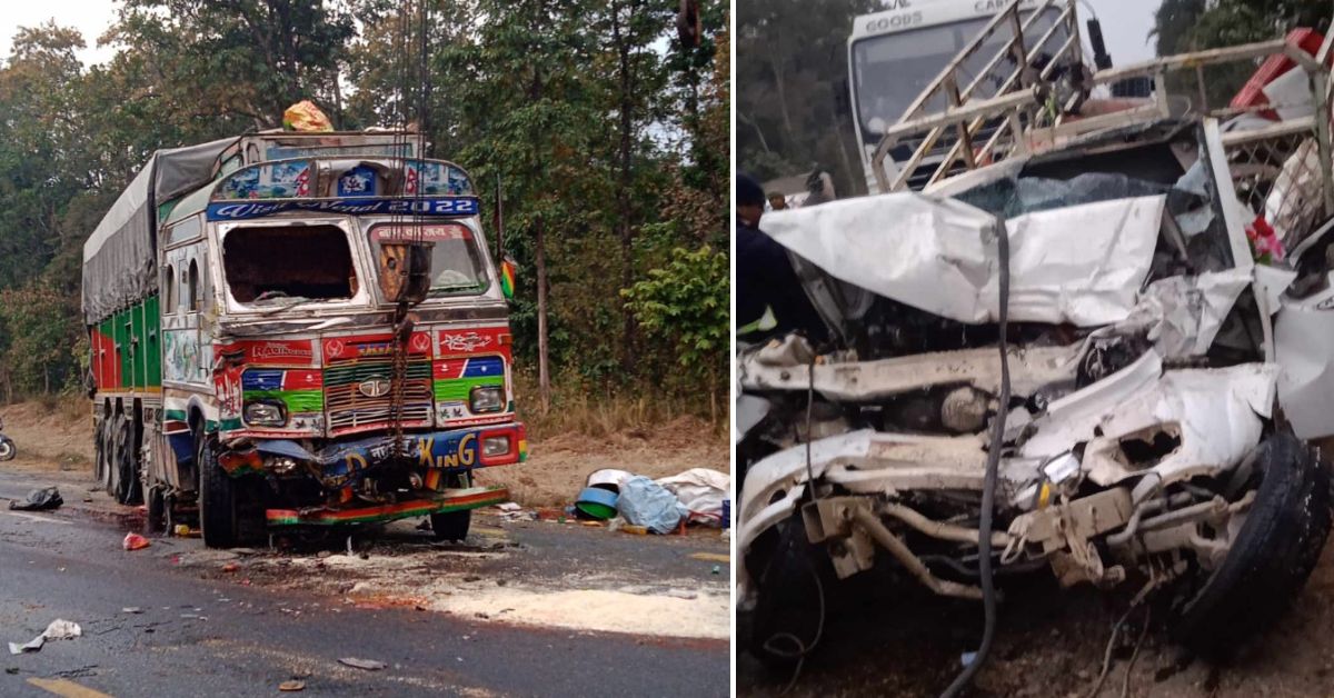 बारामा ट्रक र बोलेरो एक आपसमा ठोकिँदा दुई जनाको मृत्यु, चार जना घाइते