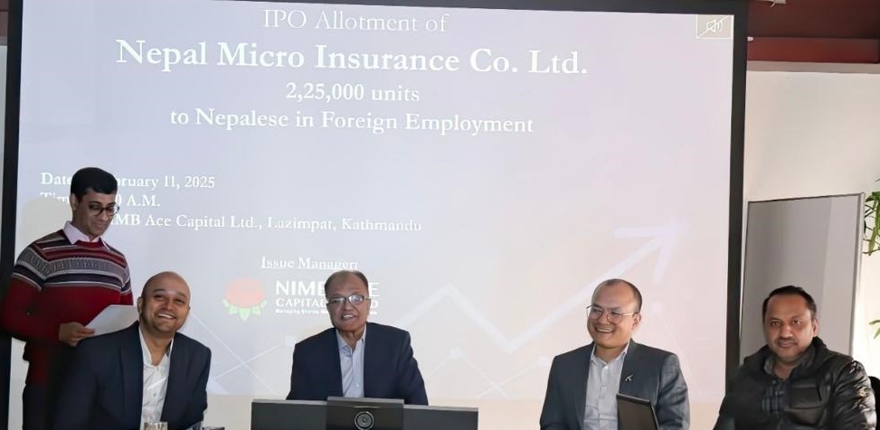 वैदेशिक रोजगारीमा रहेका नेपालीलाई नेपाल माइक्रो इन्स्योरेन्सको आईपीओ बाँडफाँट