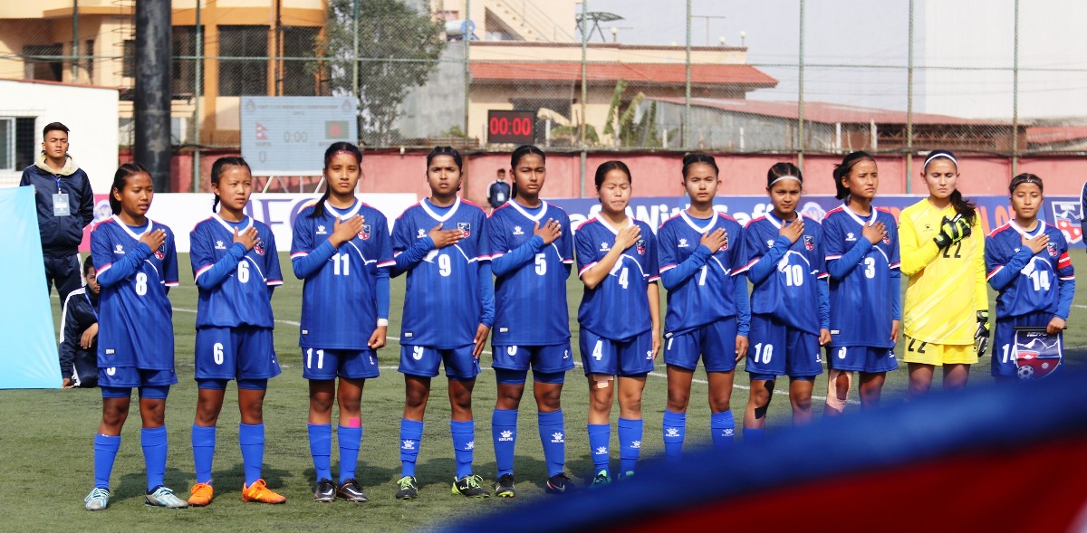 साफ यू-१६ महिला फुटबल : नेपाल र भुटान भिड्दै