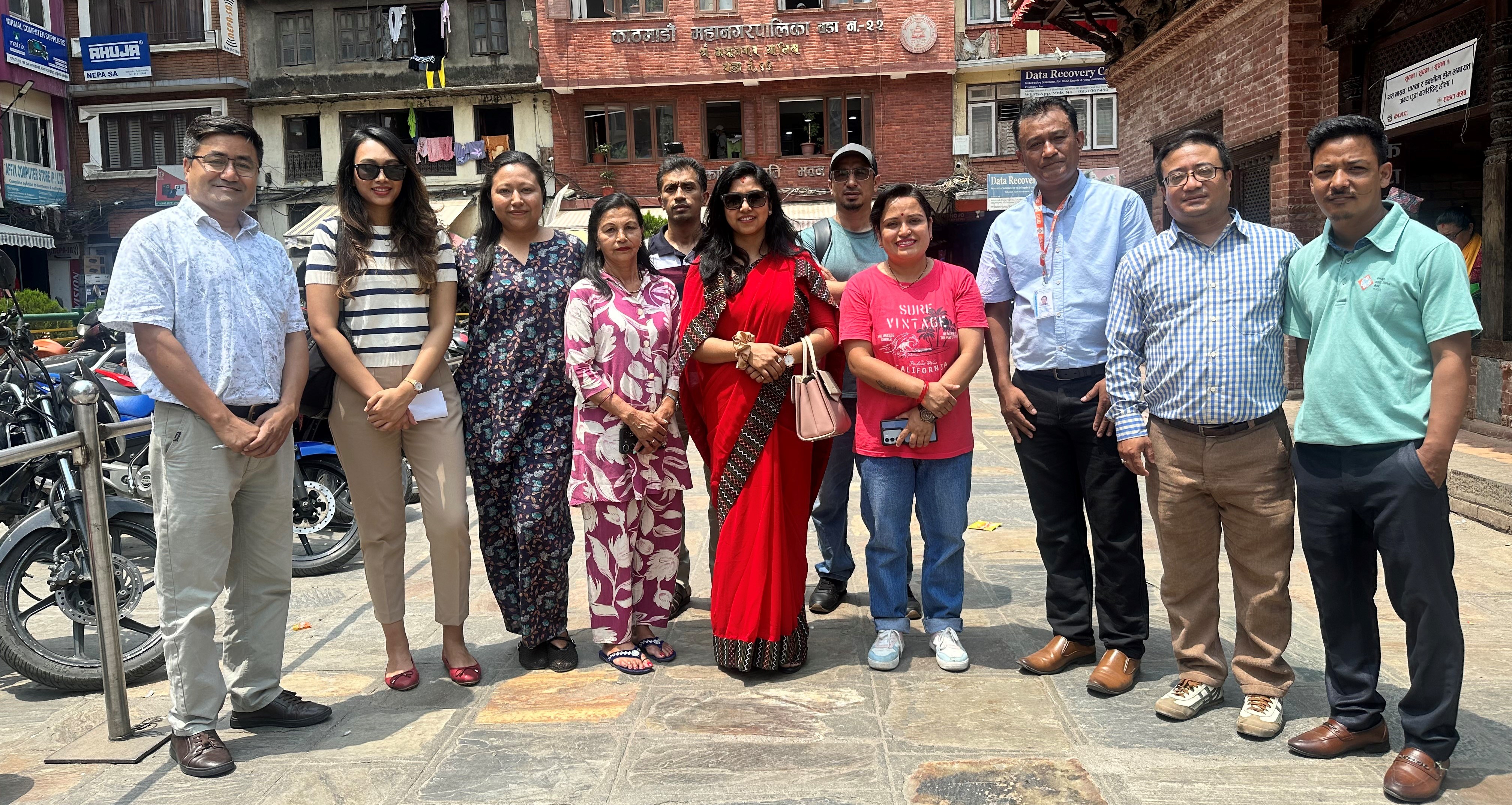 काठमाडौं महानगरको वडा २२ र २५ मा भूमिगत पानी पुनर्भरण प्रणाली हस्तान्तरण