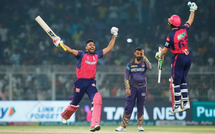 आईपीएलमा कोलकातामाथि राजस्थानको रोमाञ्चक जित, नवौं विकेटका लागि ३६ रनको साझेदारी तर अवेशले एक बल पनि खेलेनन्