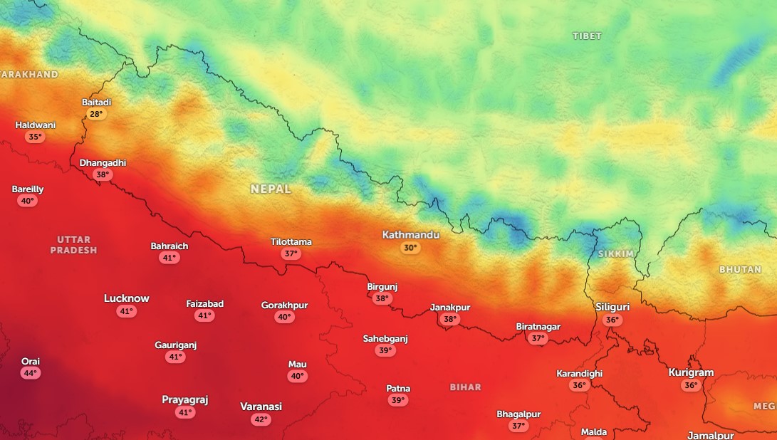 कोशी प्रदेशबाटै पूर्वतर्फै फर्कियो मनसुन, देशभर तापक्रम वृद्धि