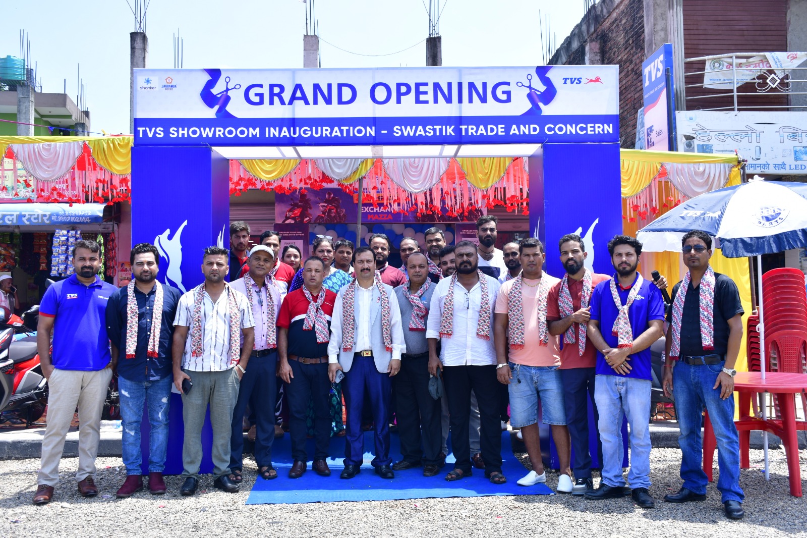 जितपुरको पहाडीटोलमा टिभिएस शोरुमको शोरुम