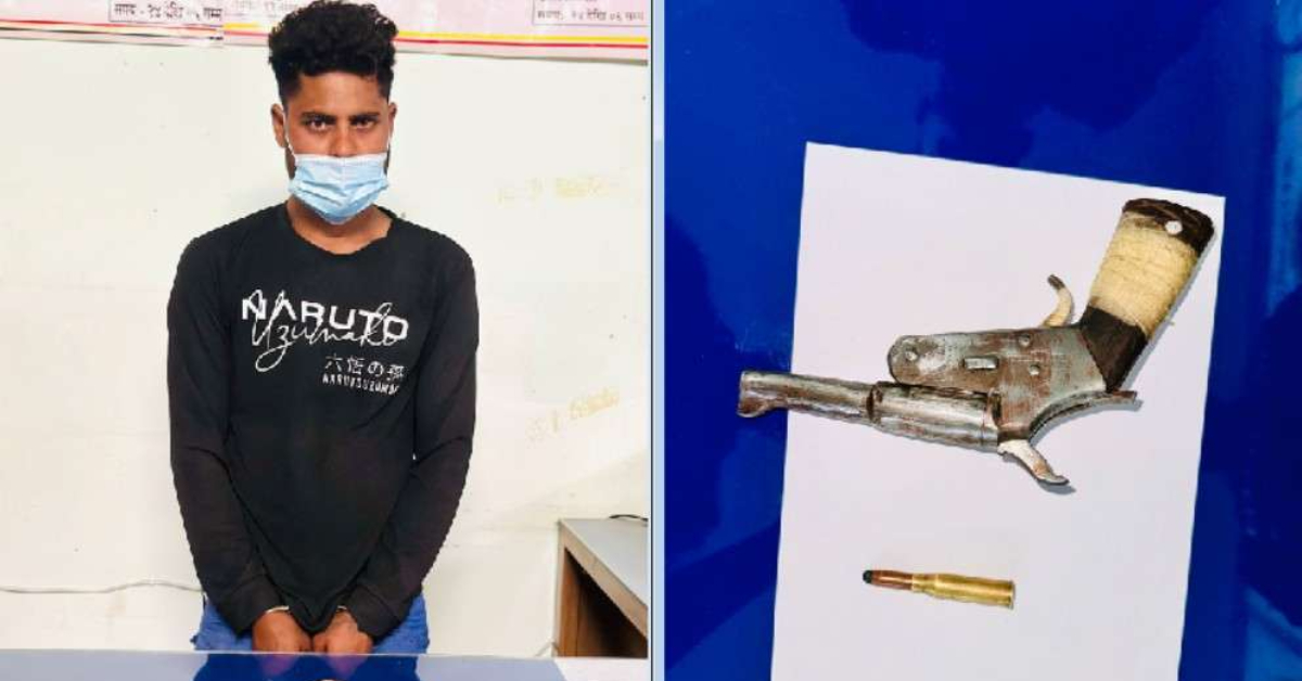 होटलको कोठाबाट हतियारसहित पक्राउ परे एक युवक