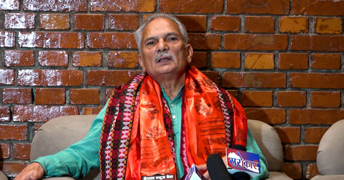 भारतबाट फर्किएका बाबुराम भन्छन्- उताबाट नेपालका प्रतिगामी शक्तिलाई उकासिएको रैनछ