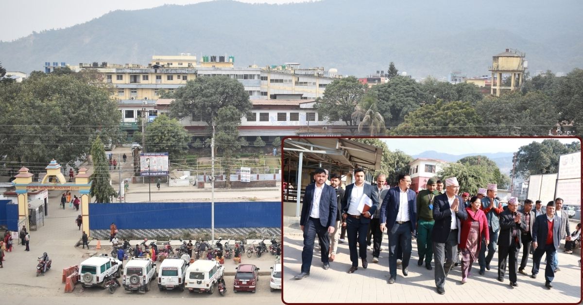 लुम्बिनी प्रादेशिक अस्पतालको नयाँ भवनबारे पूर्व अर्थमन्त्री पौडेलले लिए ‘ब्रिफिङ’