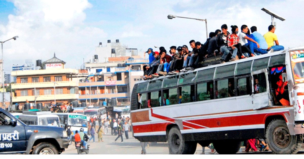 छतमा यात्रु बोक्नेलाई २० हजारसम्म जरिवाना