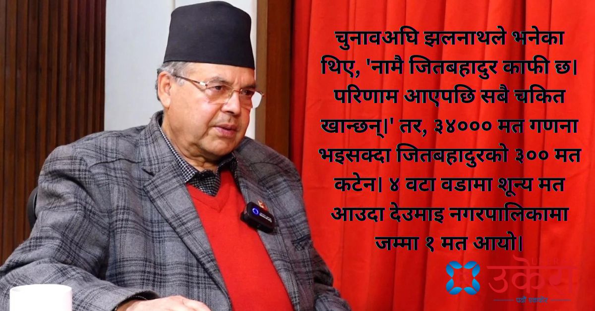 चुनावअघि नै जित्ने दाबी गरेका झलनाथको पार्टीलाई ४ वडामा शून्य मत, ३४००० मतमा ३०० पनि कटेन !