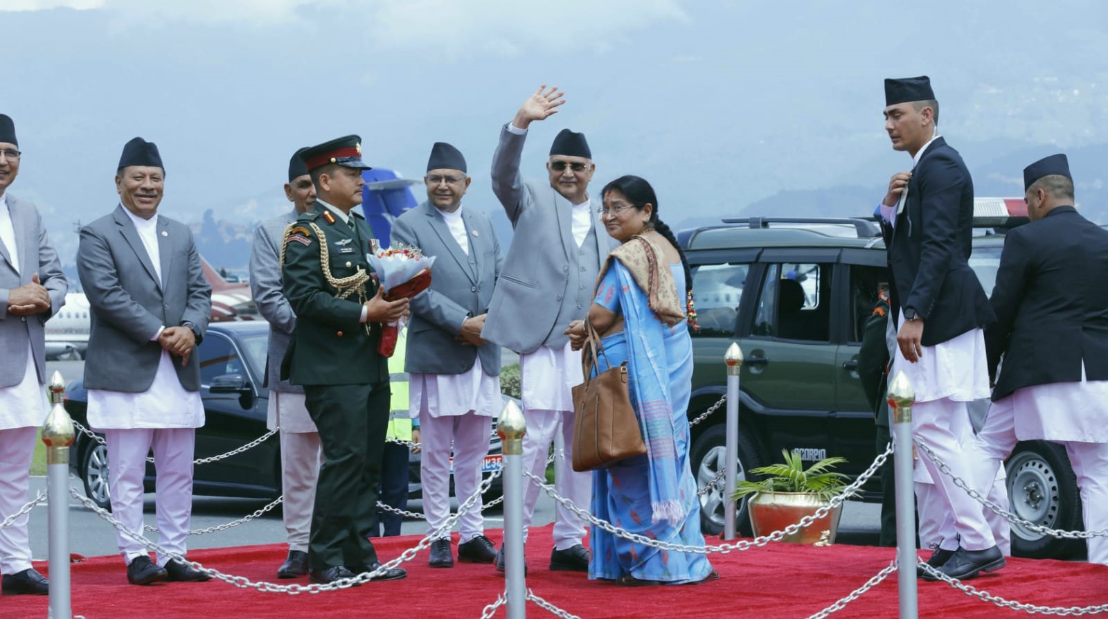 ओली आउने भएपछि काठमाडौंमाथिको आकाशमा अन्य जहाजलाई होल्ड