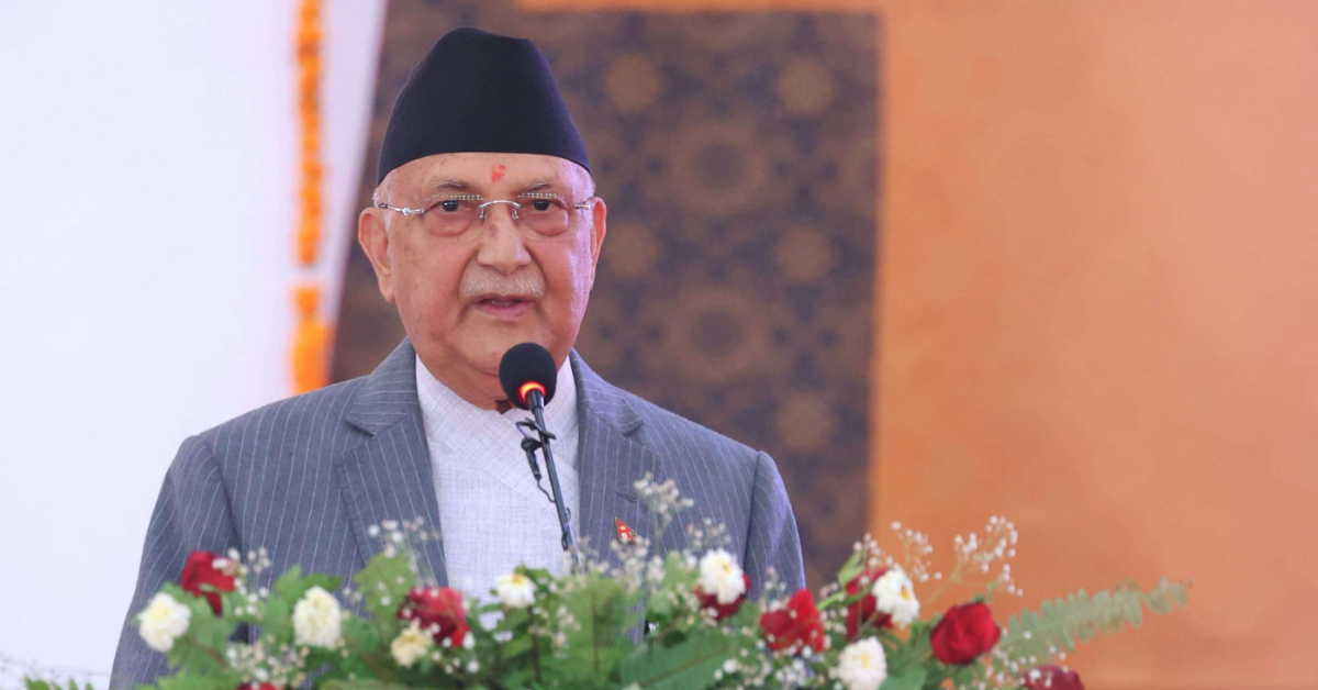 बुद्धका शान्ति सन्देशका कारण भारत-पाकिस्तानबीचको ‘हात हालाहाल’ गम्भीर द्वन्द्वमा पुग्न पाएन : प्रधानमन्त्री ओली