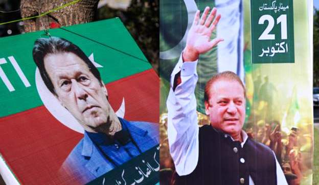 पाकिस्तान निर्वाचन : खैबर पख्तुनख्वामा इमरान खानका उम्मेदवार अगाडि, नेशनल एसेम्बलीमा नवाज सरिफको अग्रता