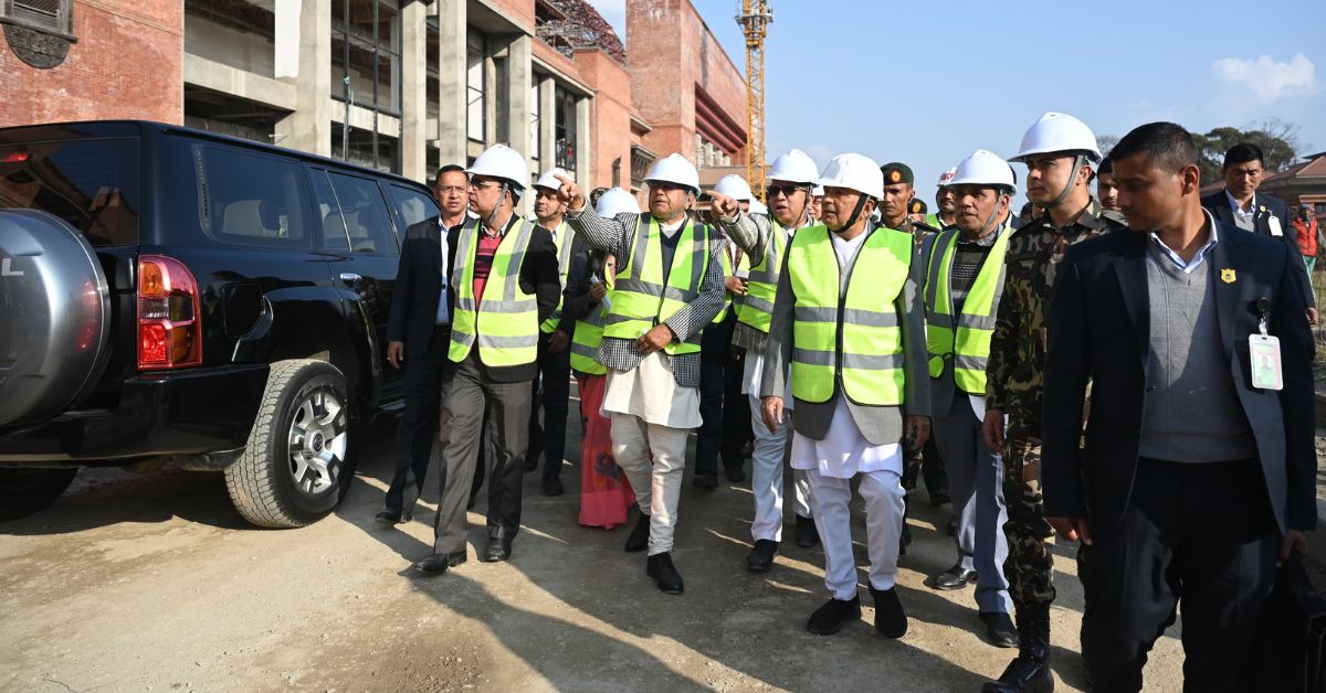 निर्माणाधीन संघीय संसदको भवन चाँडो सक्न राष्ट्रपति पौडेलको निर्देशन