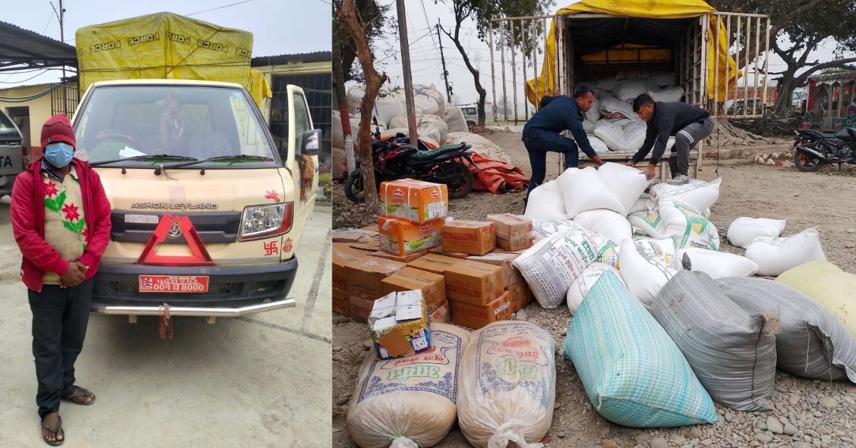 भन्सार छलेर ल्याएको अबैध सामानसहित पिकअप भ्यान प्रहरी नियन्त्रणमा