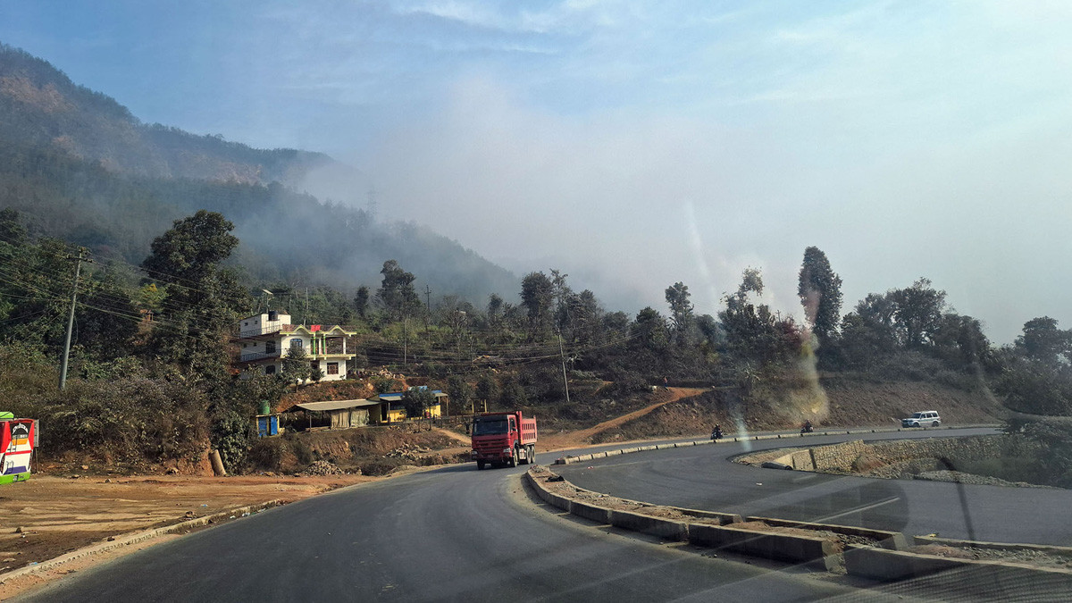 पृथ्वीराजमार्ग आजदेखि दैनिक साढे चार घण्टा बन्द हुने