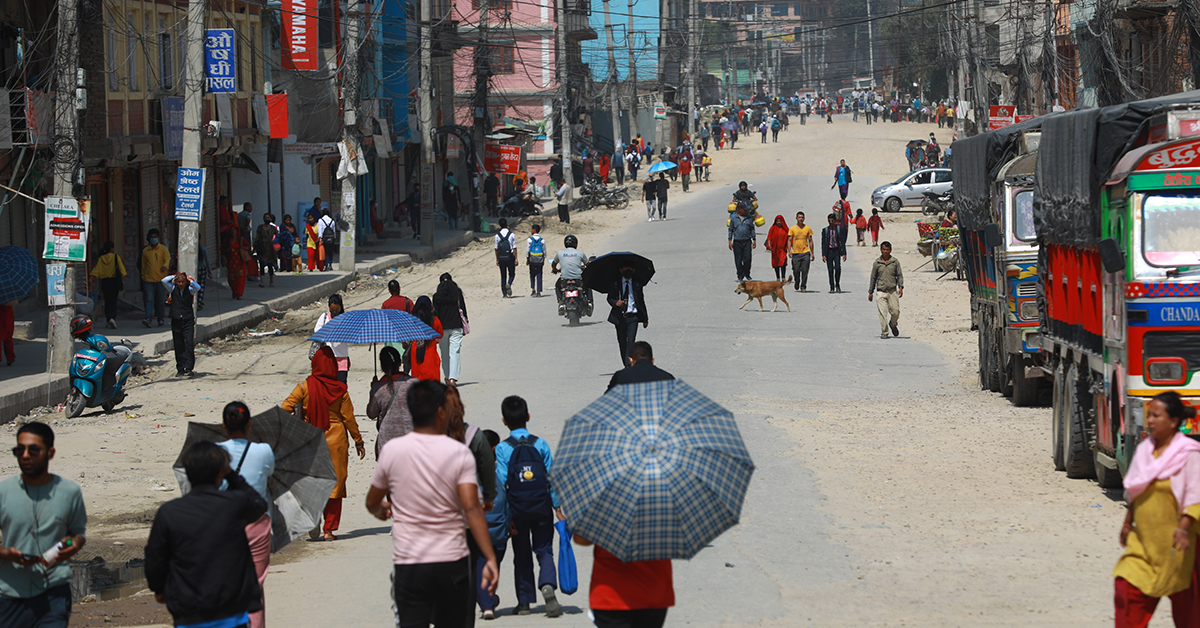 बौद्ध-साखुँ सडक आज पनि अवरुद्ध