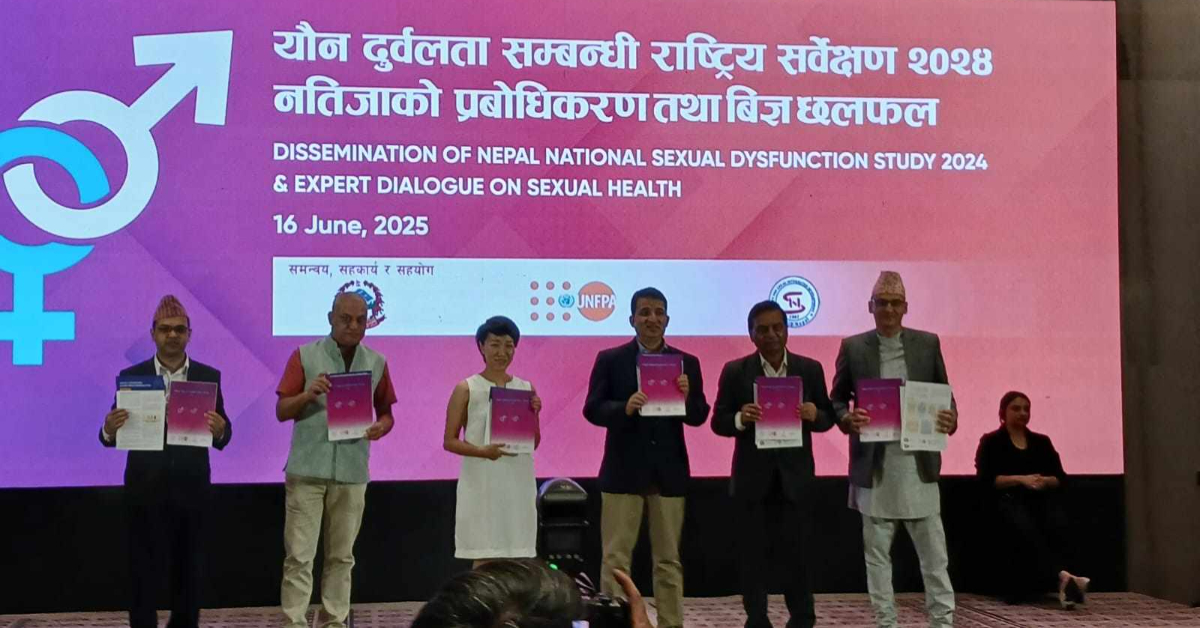‘नेपालका ९२ प्रतिशत व्यक्तिमा यौन चाहनाको कमी’