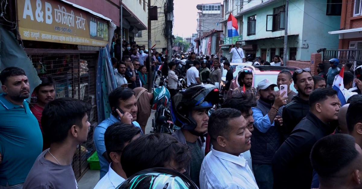 तरुण दलको नियमित महाधिवेशनको माग गर्दै सानेपामा प्रदर्शन