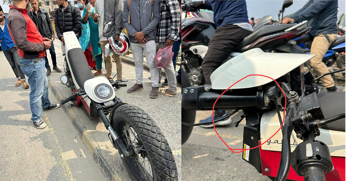 गुड्दा गुड्दै भाँचिएकै हो त 'यात्री'को बाइक ? यस्तो छ कम्पनीको तर्क